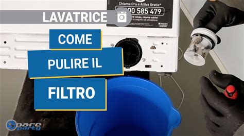 Come pulire e sostituire correttamente il filtro della lavatrice.